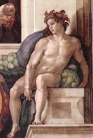Ignudo, Michelangelo Buonarroti